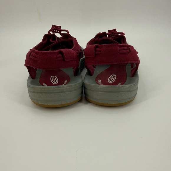 KEEN UNEEK Burgundy Cord Sandals Lightweight Comfort Outdoor Slip-On Shoes SZ 10 - Picture 14 of 16